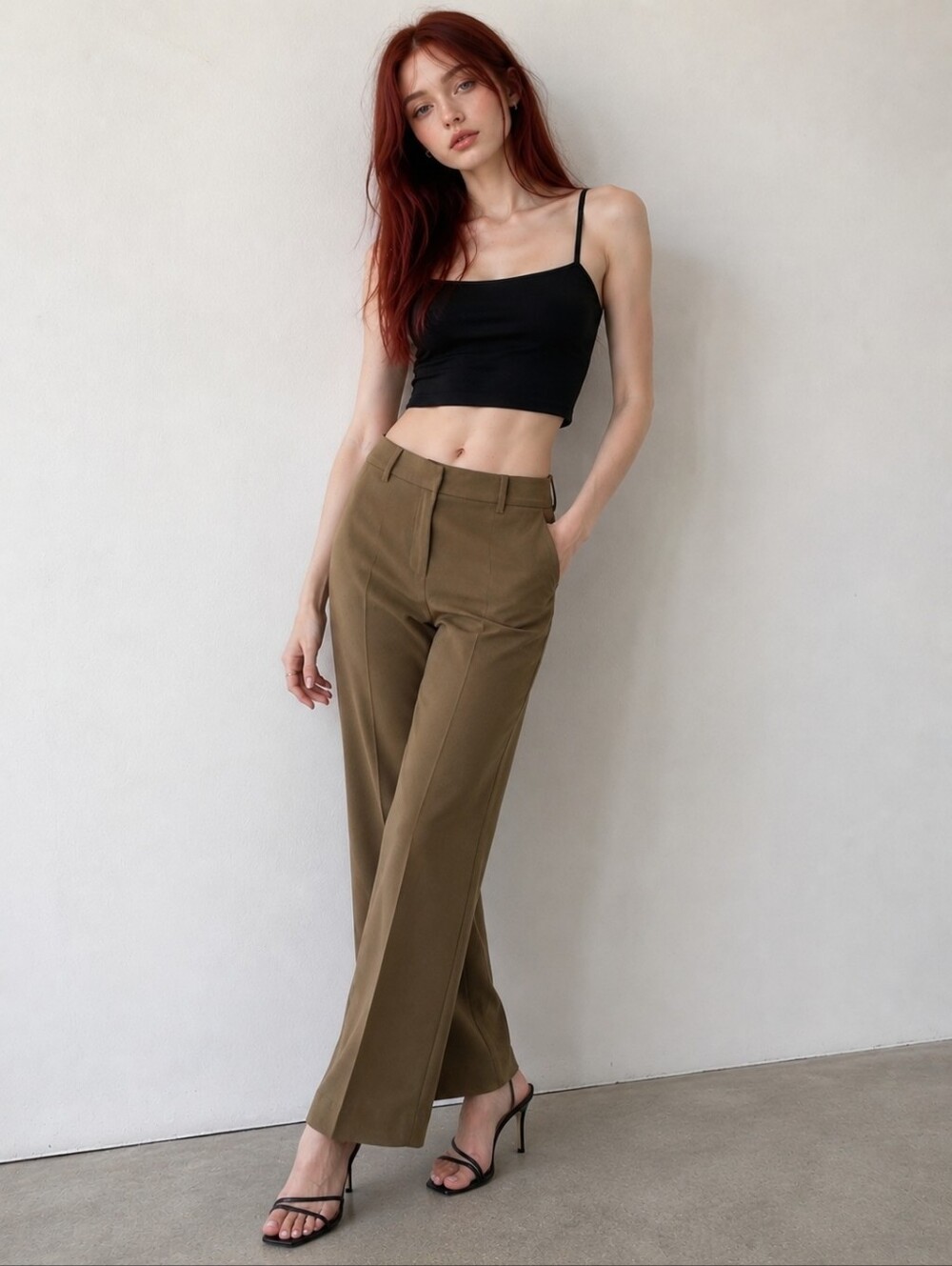 NWT MNG Basics Size 8 Basic Women's Khaki Pants!!